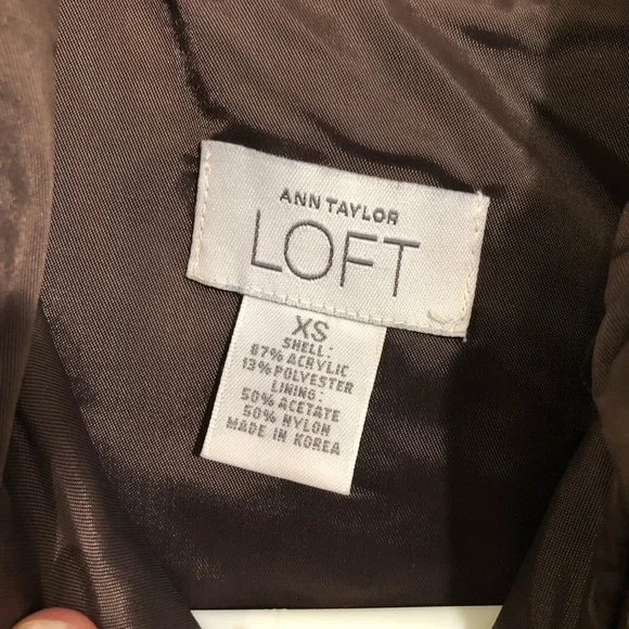 Ann Taylor LOFT Brown Faux Fur Vest Size XS - Picture 4 of 8